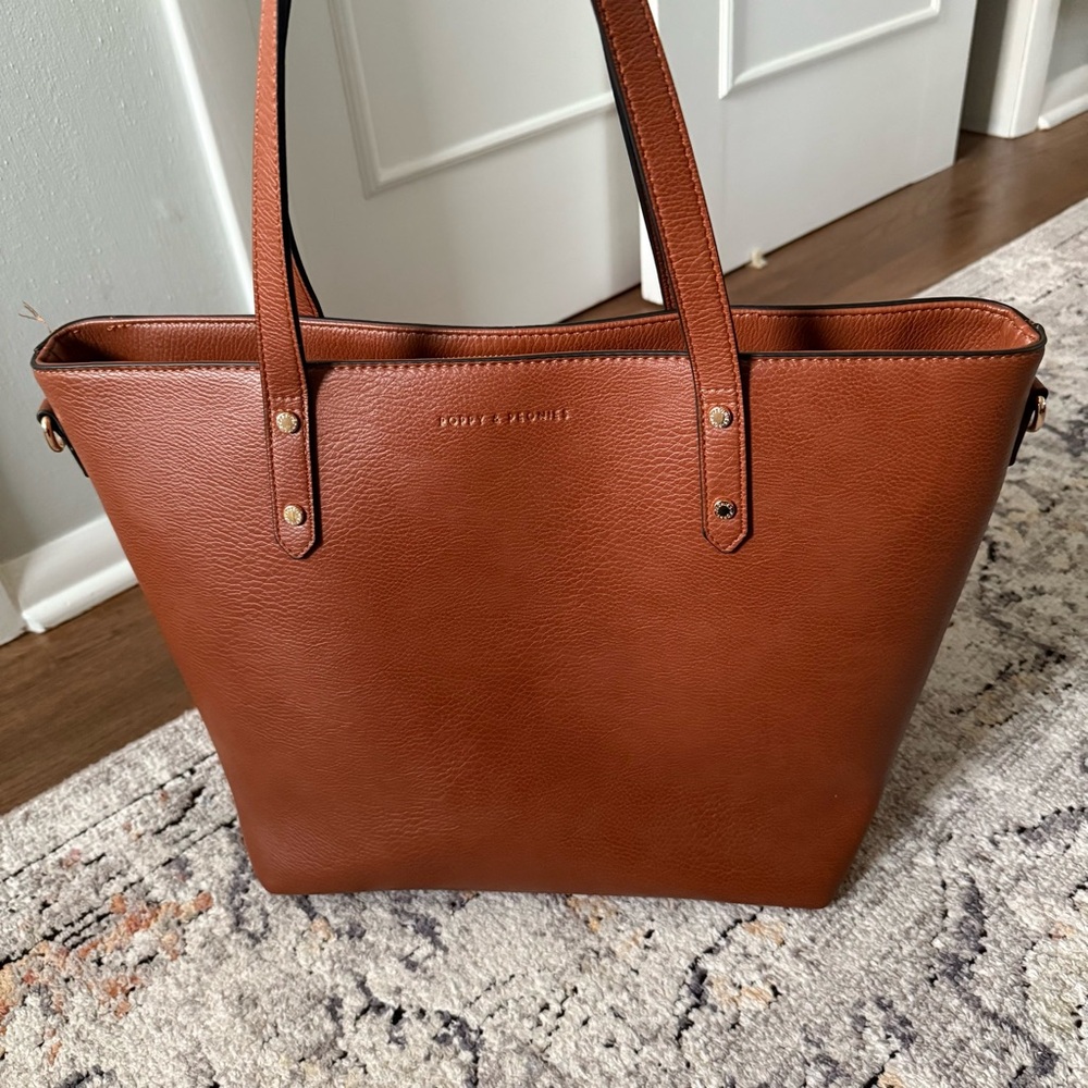 Poppy & Peonies Go-getter Chestnut Tote